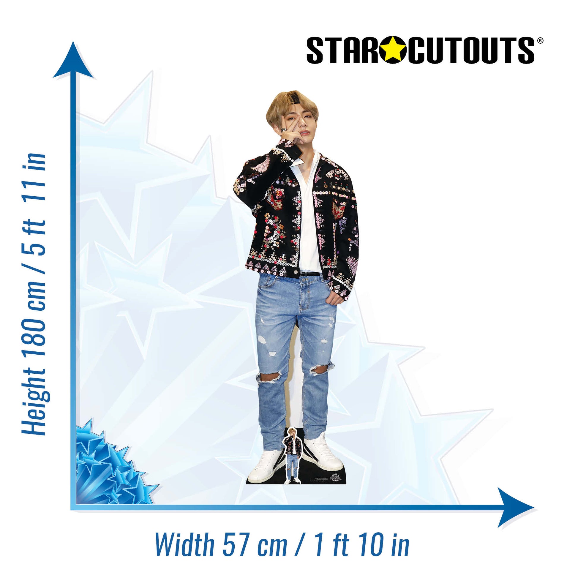 Kim Taehyung V BTS Cardboard Cutout - mycardboardcutout