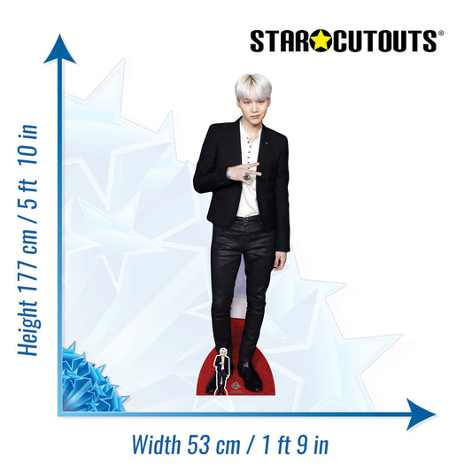 Min Yoon-gi Suga BTS Cardboard Cutout - mycardboardcutout
