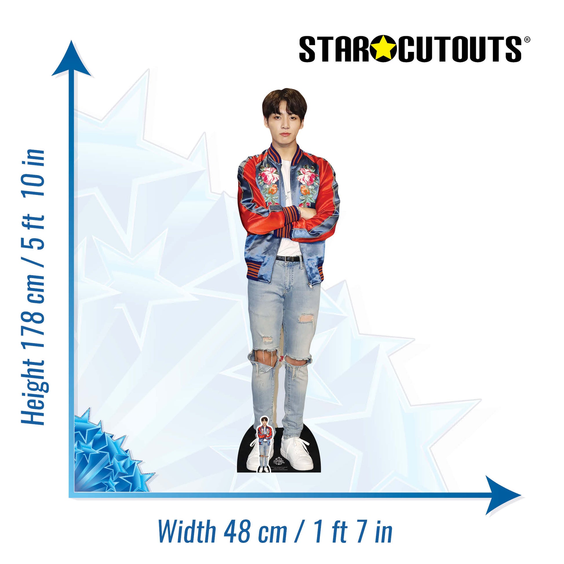 Jeon Jung-kook Jungkook BTS Cardboard Cutout - mycardboardcutout