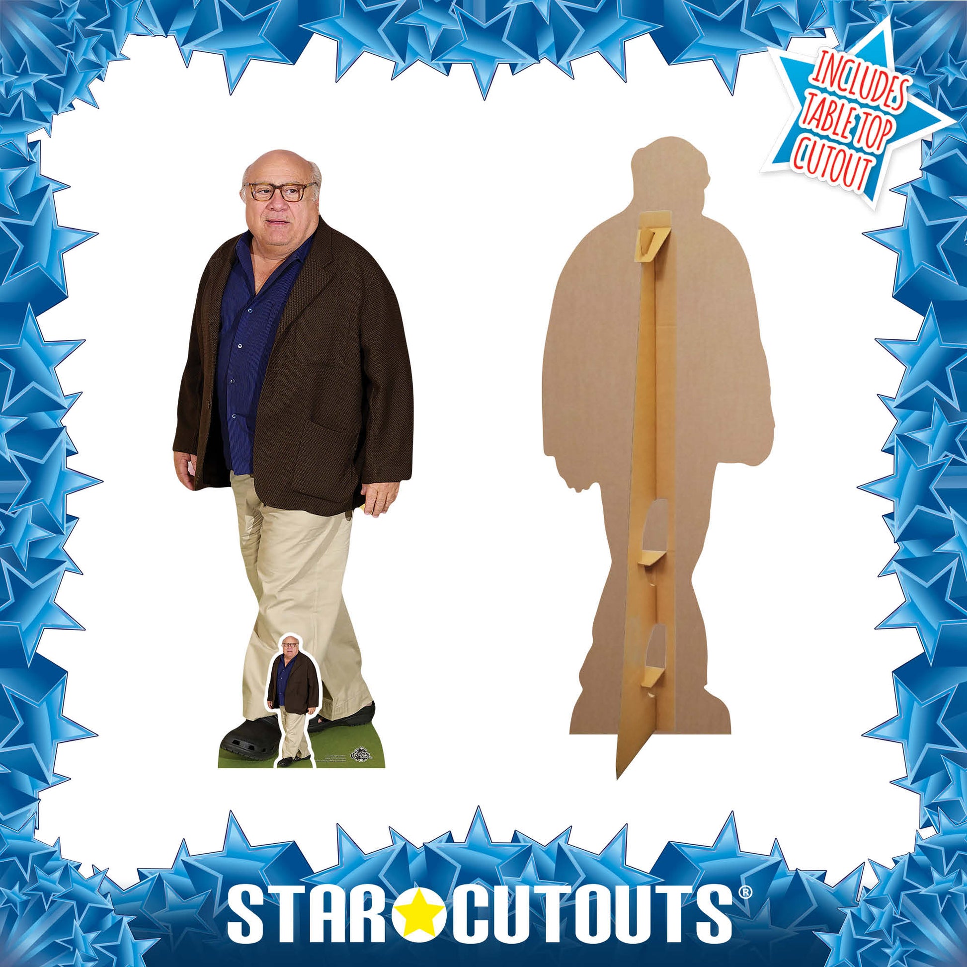 Danny DeVito Blue Shirt Lifesize Cardboard Cutout - mycardboardcutout
