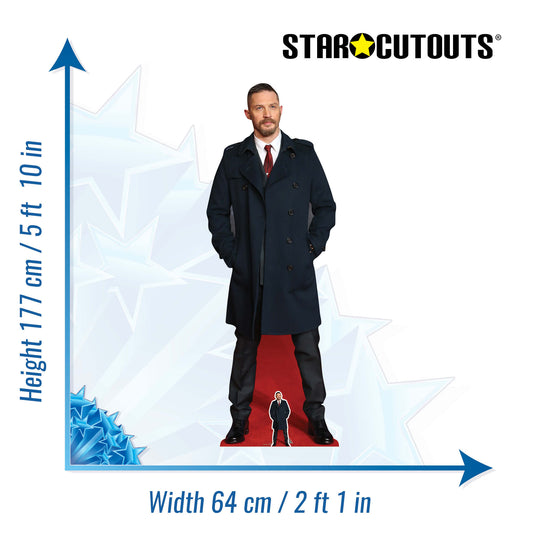 Tom Hardy Long Black Coat Cardboard Cutout - mycardboardcutout