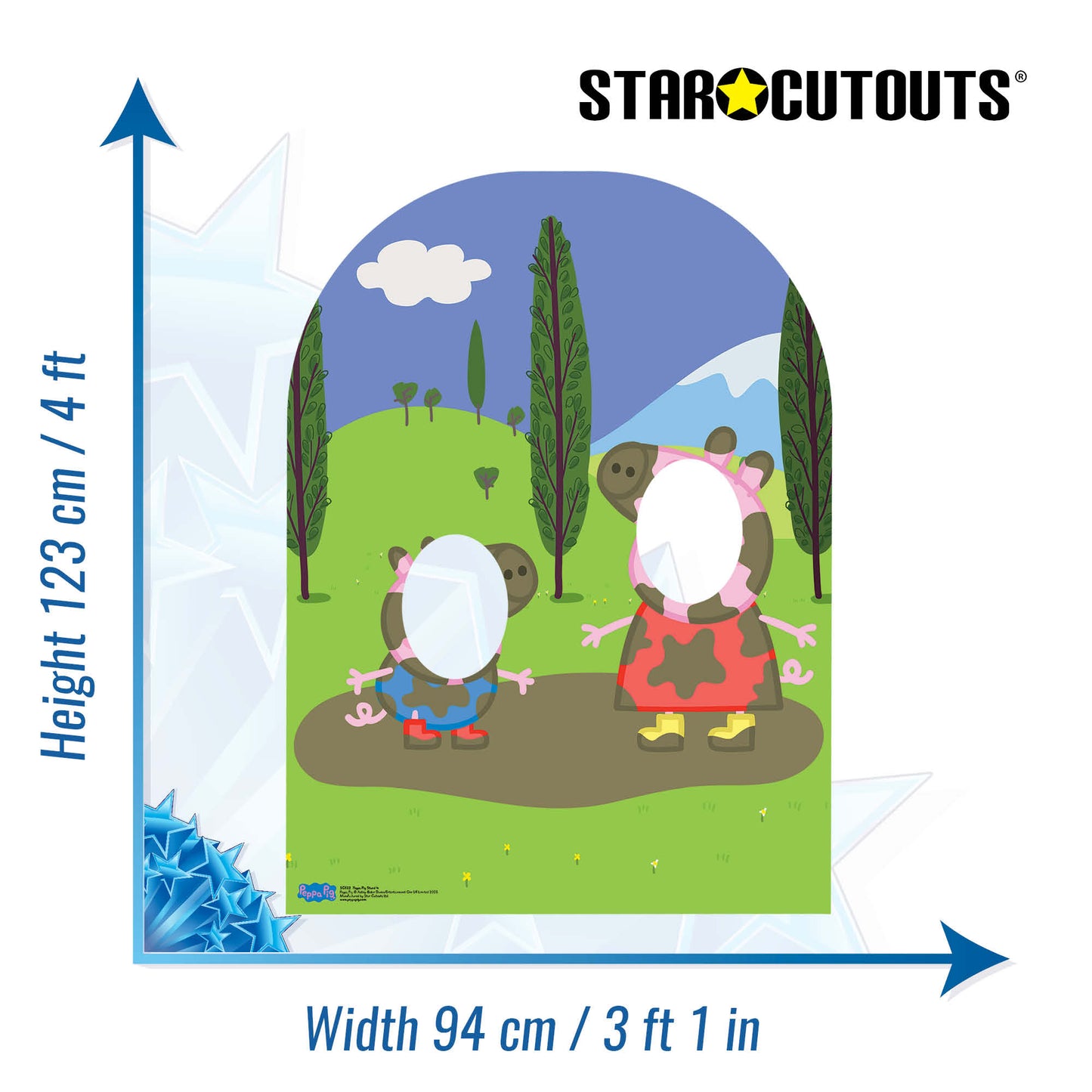 Peppa Pig Stand In Muddy Puddle Child Sized Cardboard Cutout - mycardboardcutout