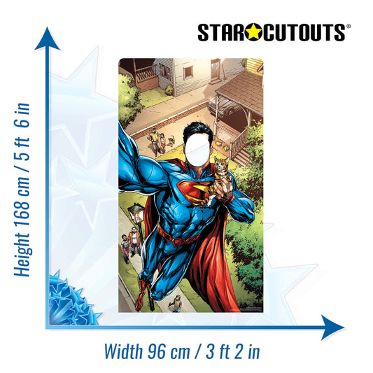 Superman Selfie StandIn DC Cardboard Cutout - mycardboardcutout