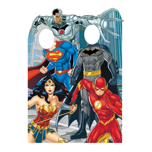 Justice League Stand IN Animated Child Size Cardboard Cutout - mycardboardcutout