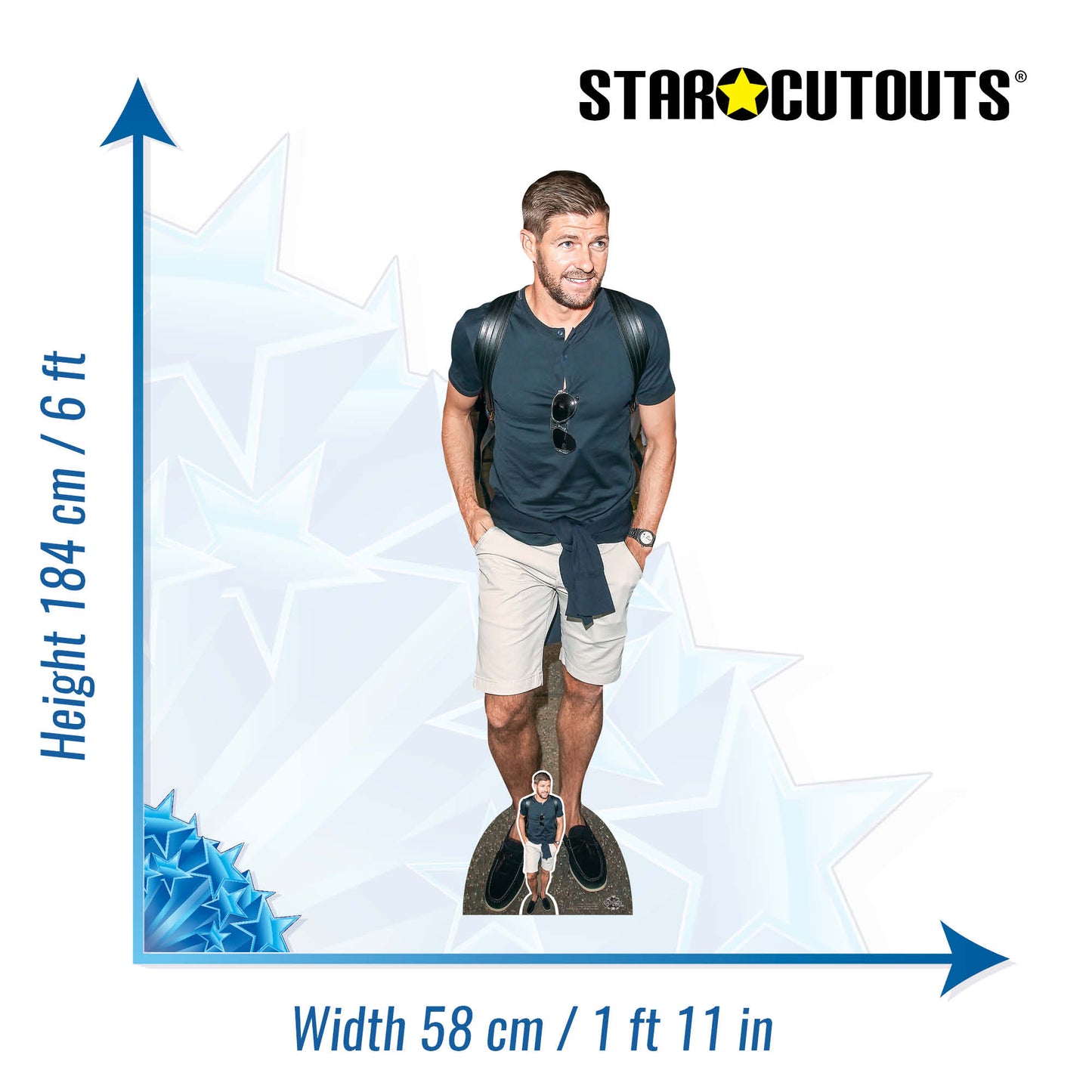 Steven Gerrard Football Manager Cardboard Cutout - mycardboardcutout