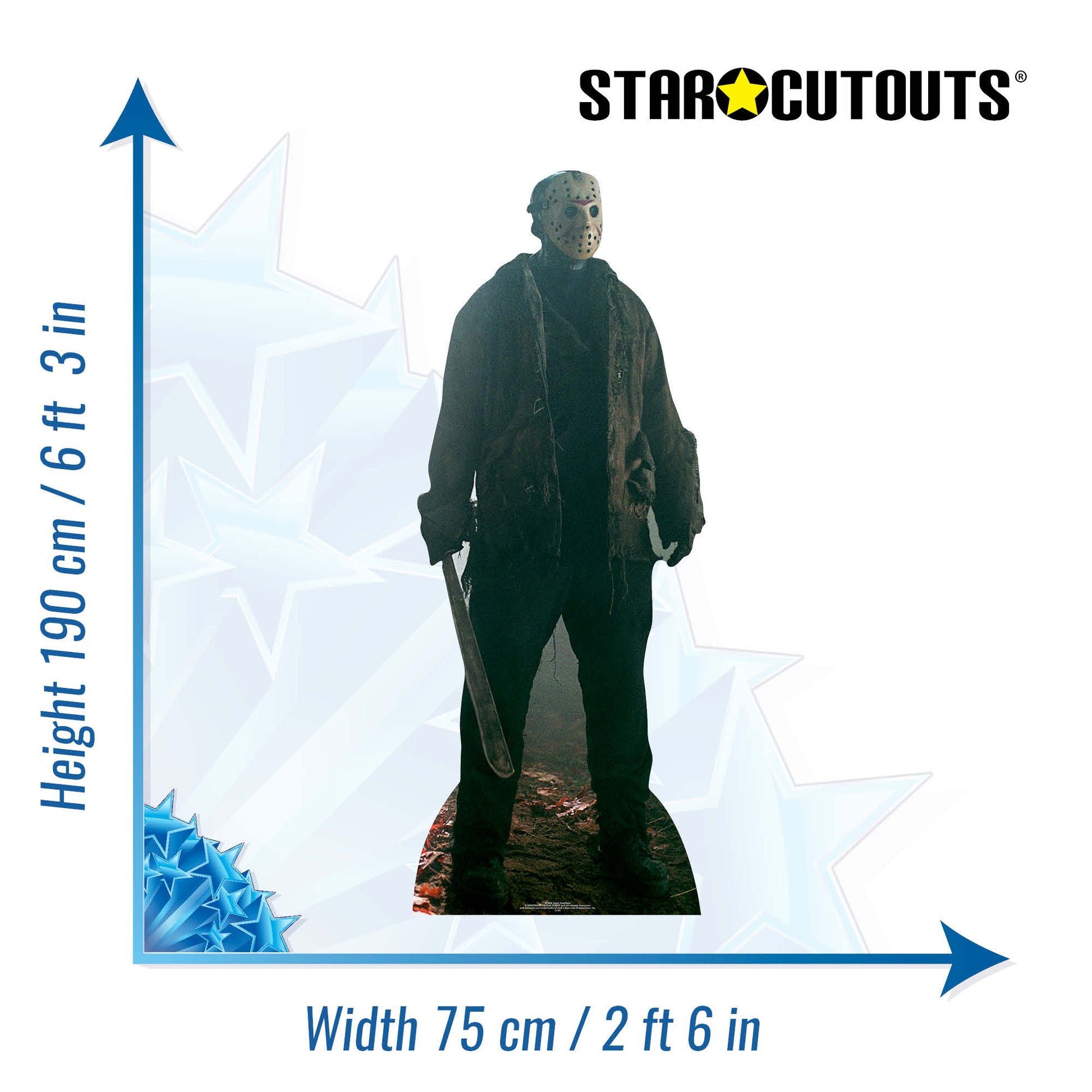Jason Voorhees Friday the 13th Cardboard Cutout Lifesize - mycardboardcutout