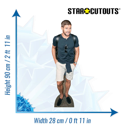 Steven Gerrard Casual Star Mini Cardboard Cutout - mycardboardcutout