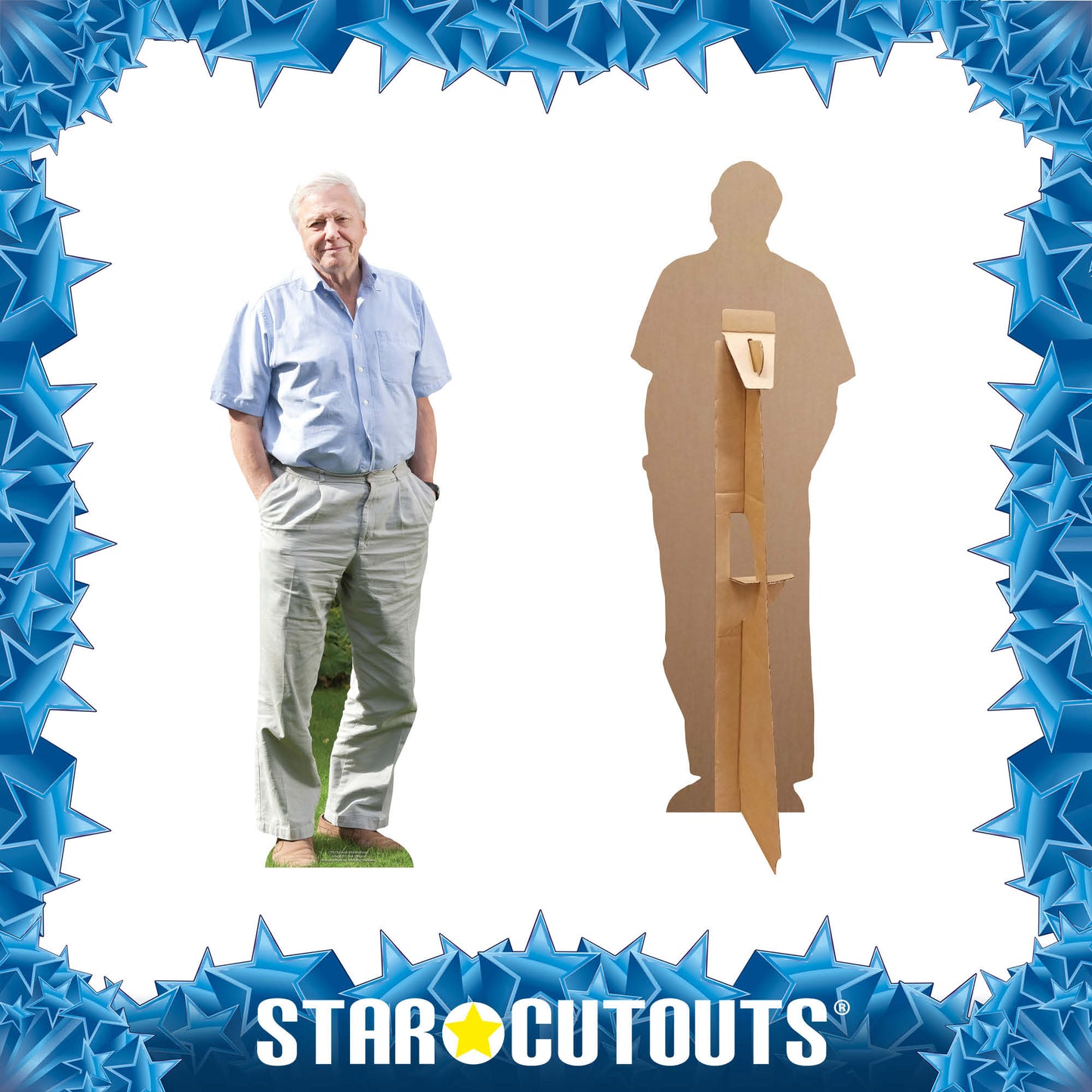 David Attenborough Cardboard Cutout Lifesize - mycardboardcutout