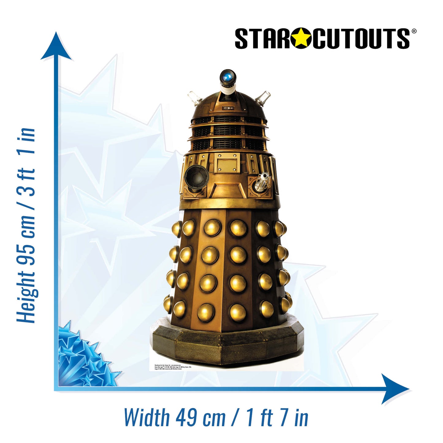 SC916 Dalek Caan STAR MINI Cardboard Cutout - mycardboardcutout