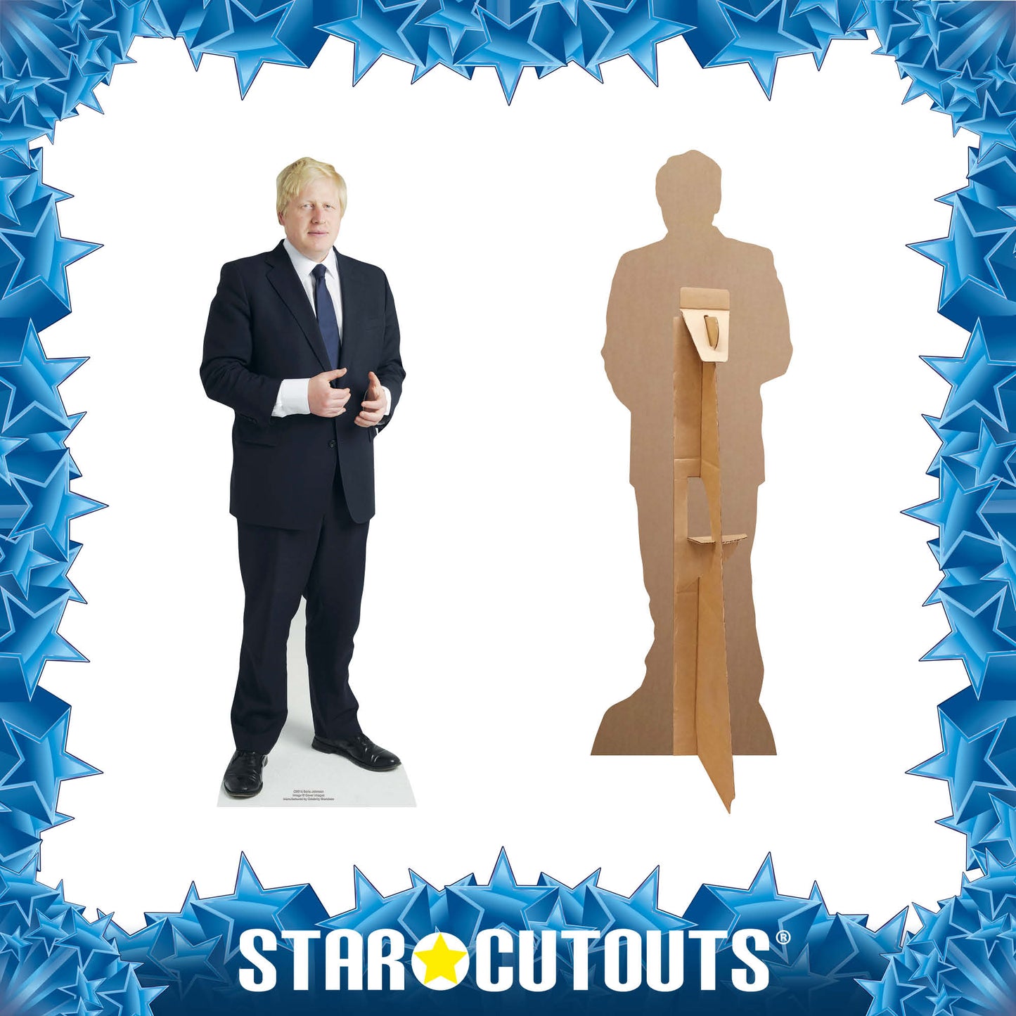 Boris Johnson Star Mini Cardboard Cutout Politician - mycardboardcutout