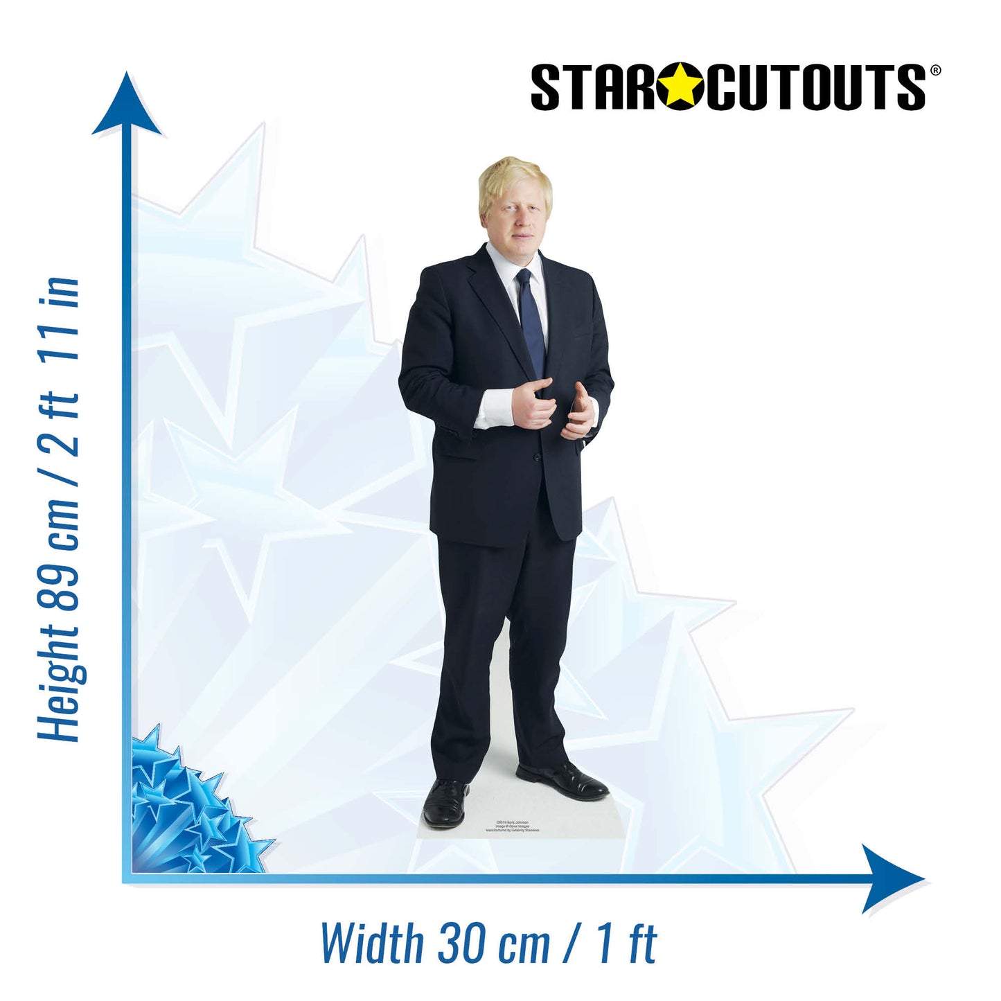 Boris Johnson Star Mini Cardboard Cutout Politician - mycardboardcutout
