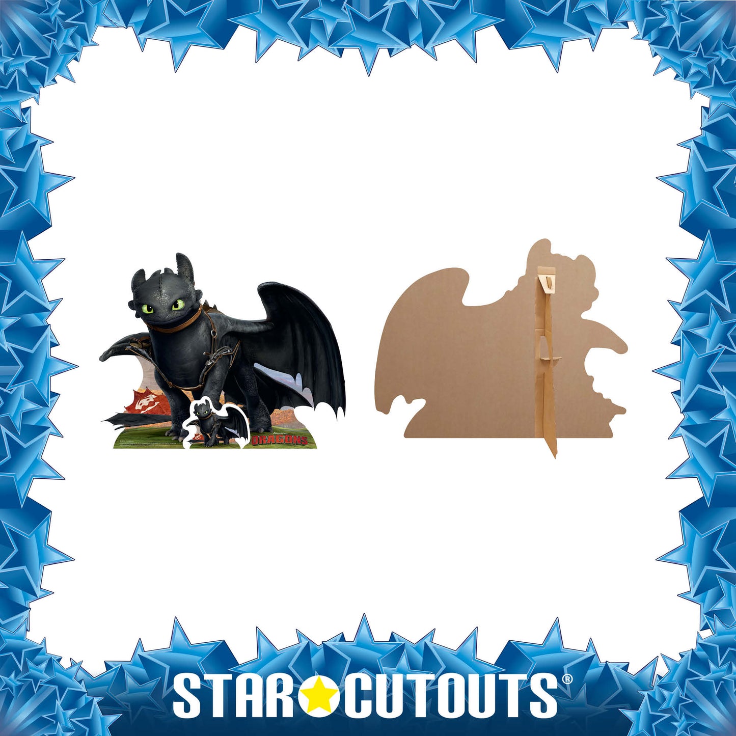 Toothless Dragon Small Cardboard Cutout - mycardboardcutout