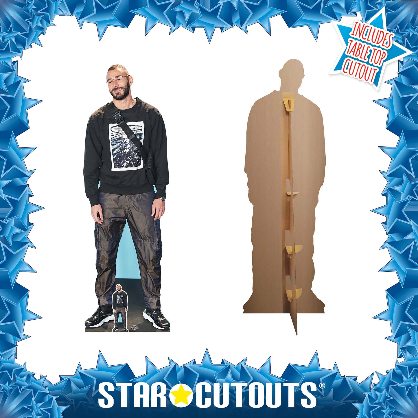 Karim Benzema Footballer Cardboard Cutout - mycardboardcutout