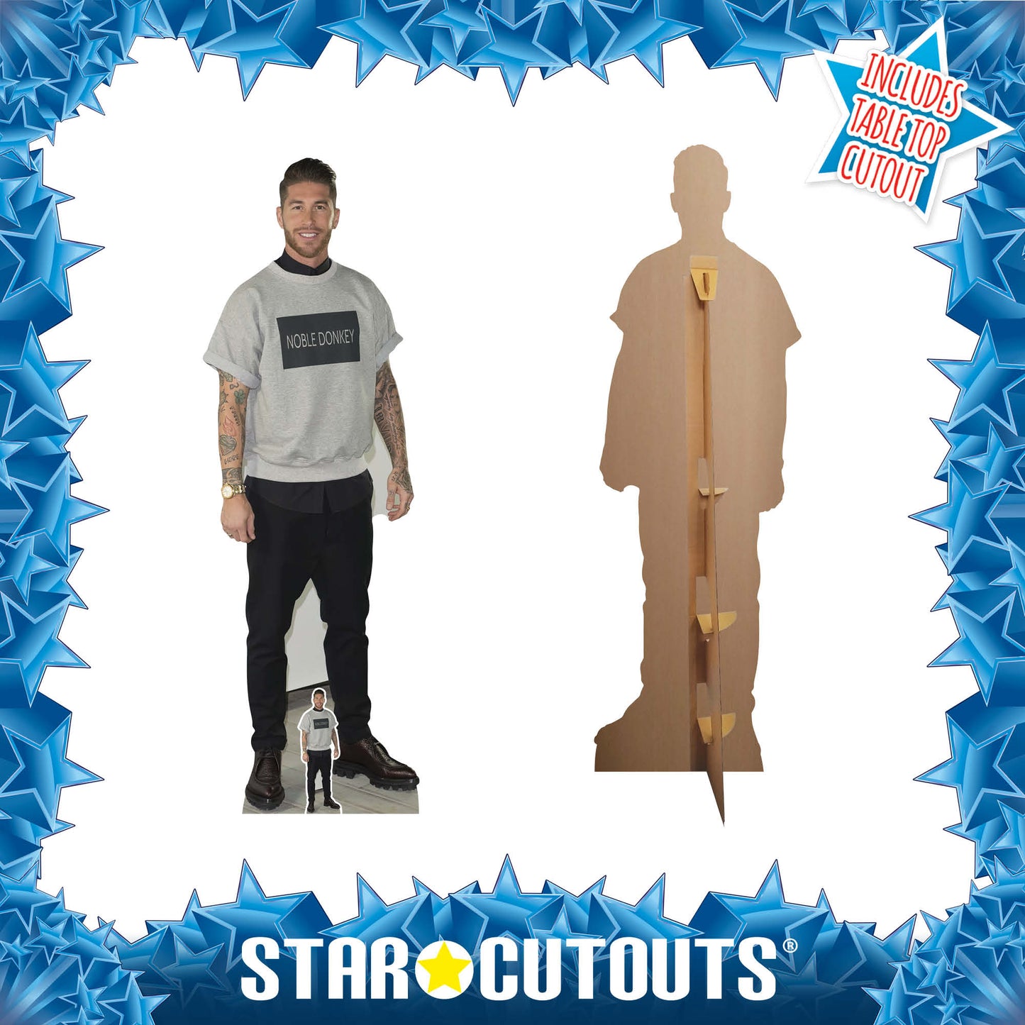 Sergio Ramos Footballer Cardboard Cutout - mycardboardcutout