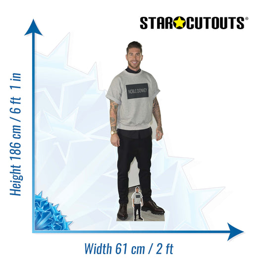 Sergio Ramos Footballer Cardboard Cutout - mycardboardcutout