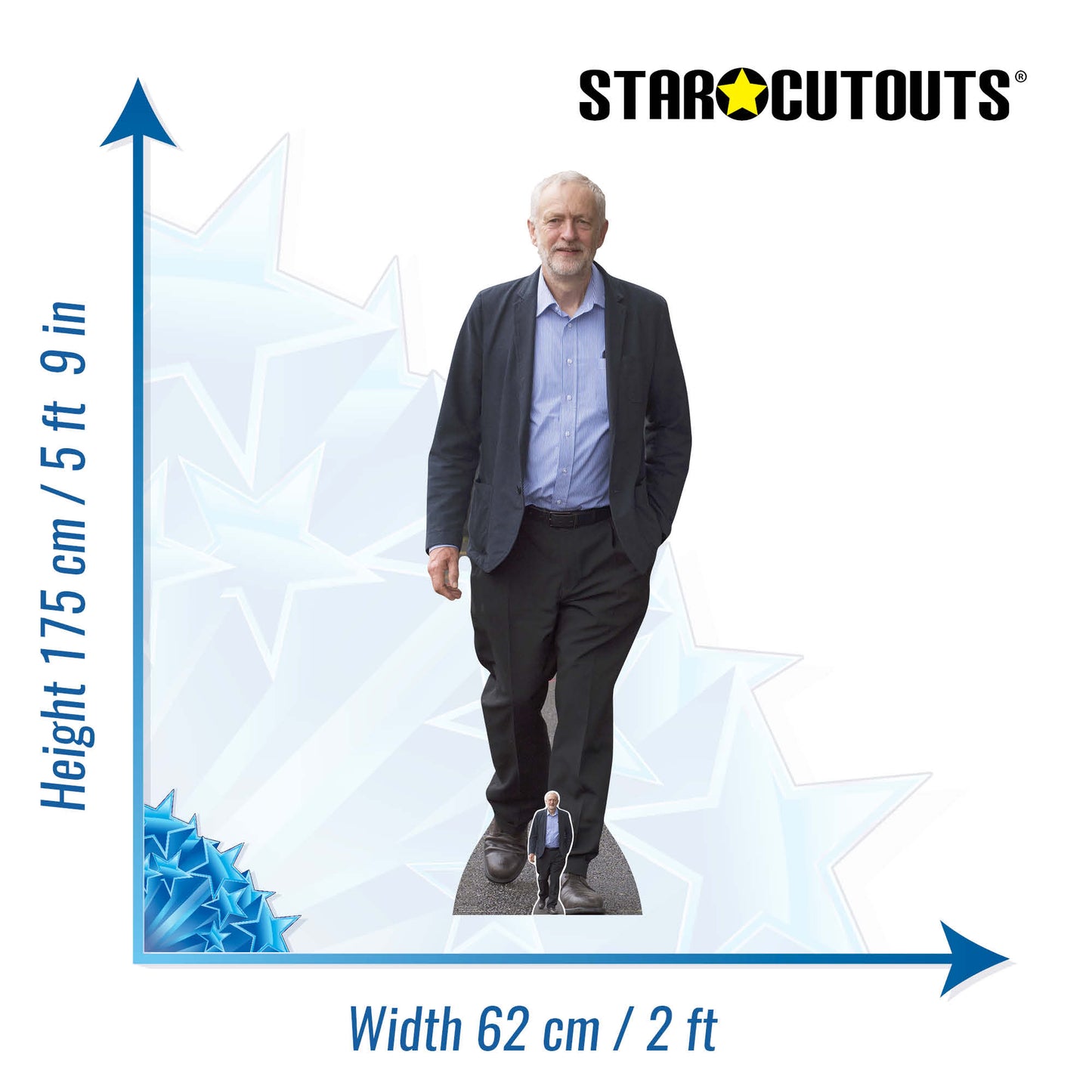 Jeremy Corbyn Cardboard Cutout Politician - mycardboardcutout