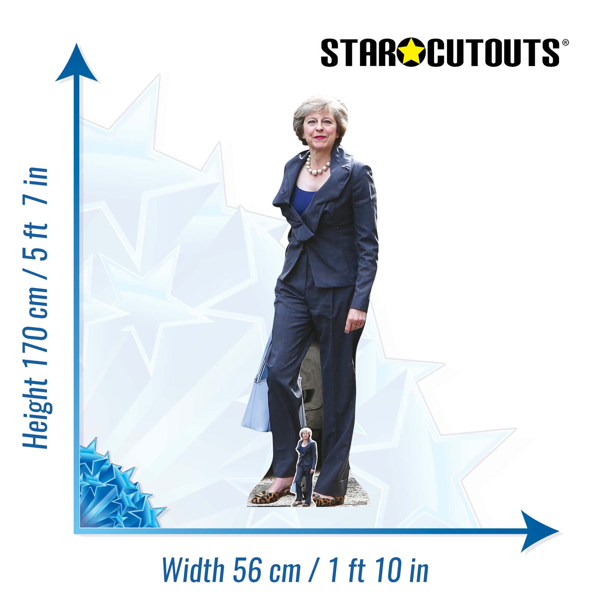 Theresa May Cardboard Cutout