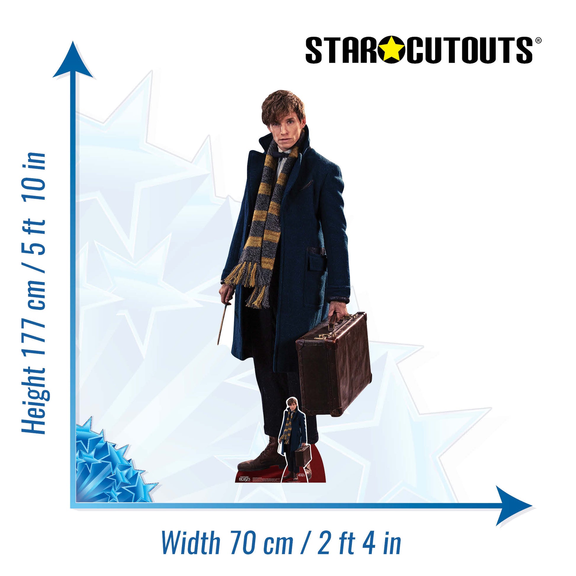Newt Scamander Fantastic Beasts Cardboard Cutout Lifesize - mycardboardcutout