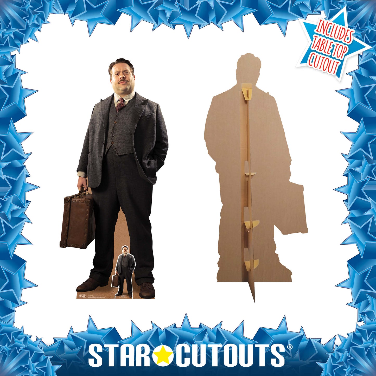 Jacob Kowalski Fantastic Beasts Cardboard Cutout Lifesize - mycardboardcutout