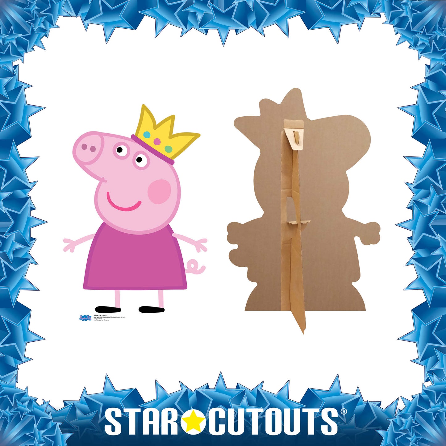 Peppa Pig Crown Cardboard Cutout
