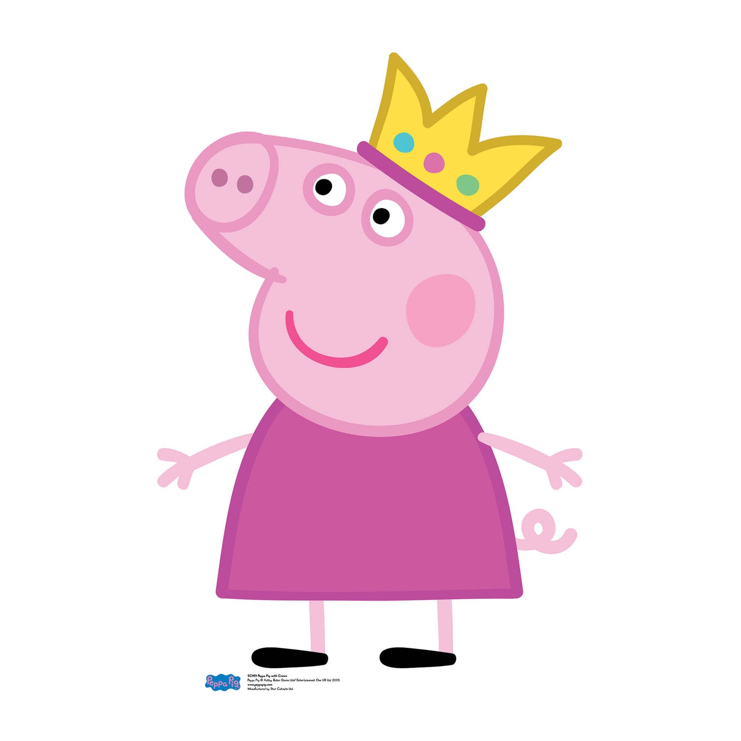 Peppa Pig Crown Cardboard Cutout - mycardboardcutout