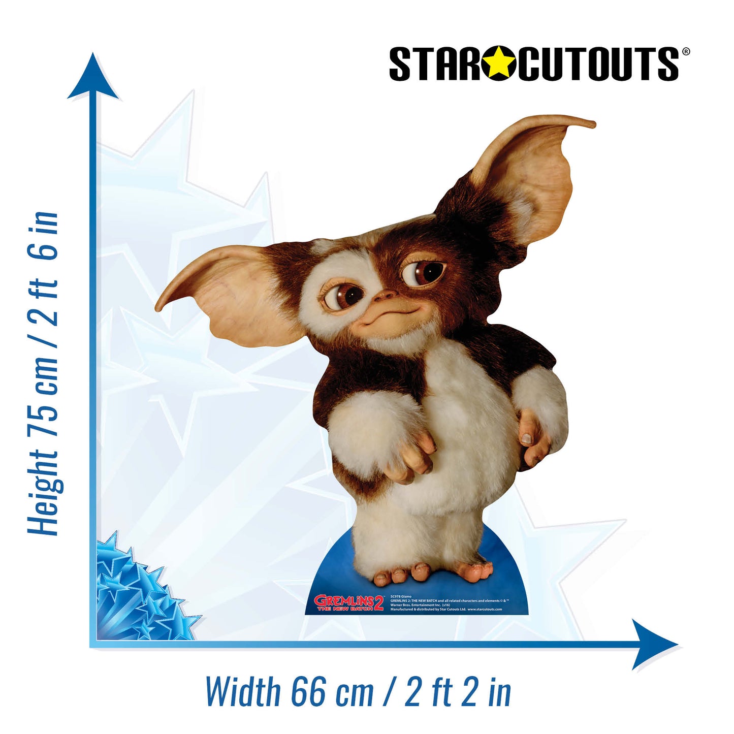Gizmo Cute Gremlin Cardboard Cutout Lifesize - mycardboardcutout