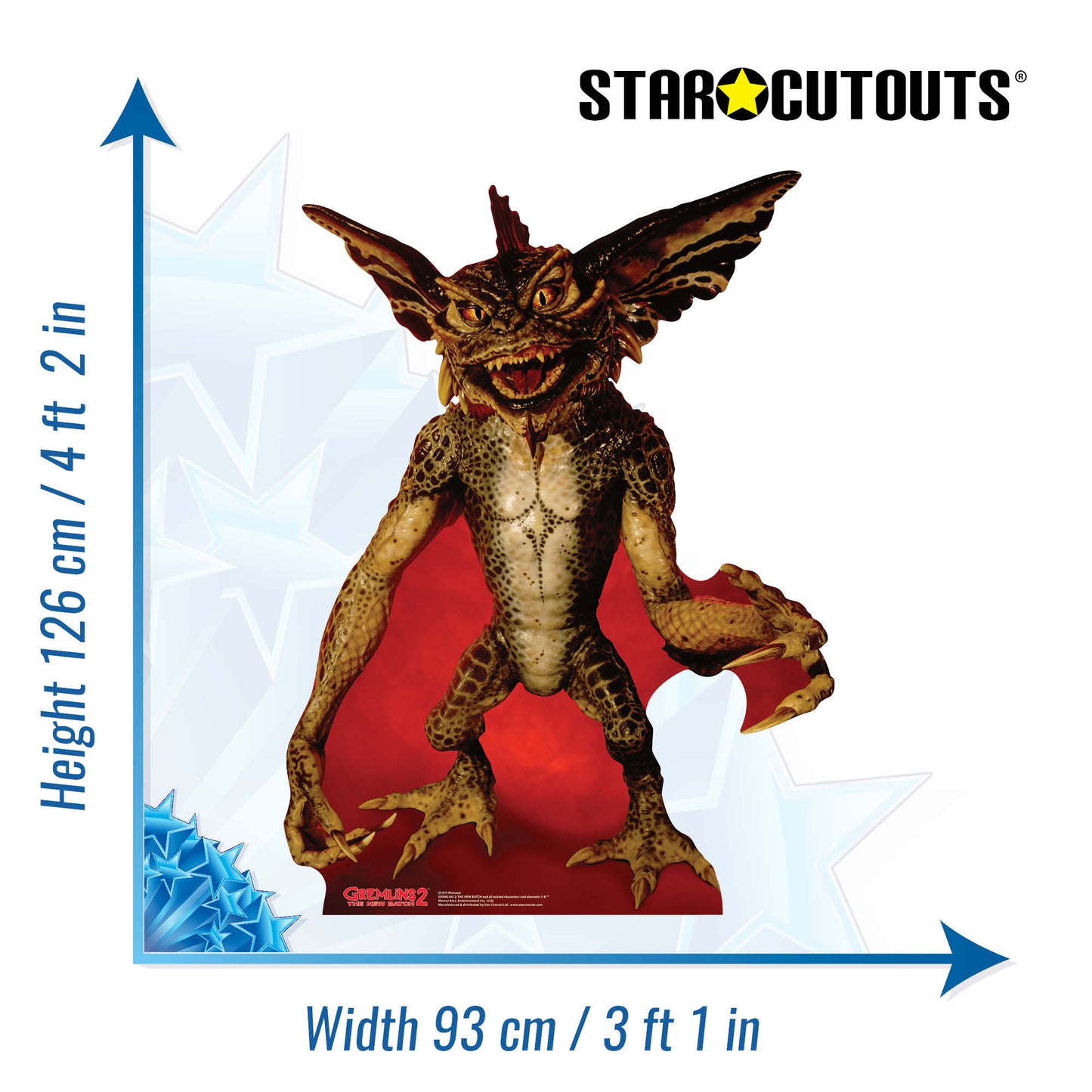 Mohawk Razor Sharp Gremlin Cardboard Cutout Lifesize - mycardboardcutout
