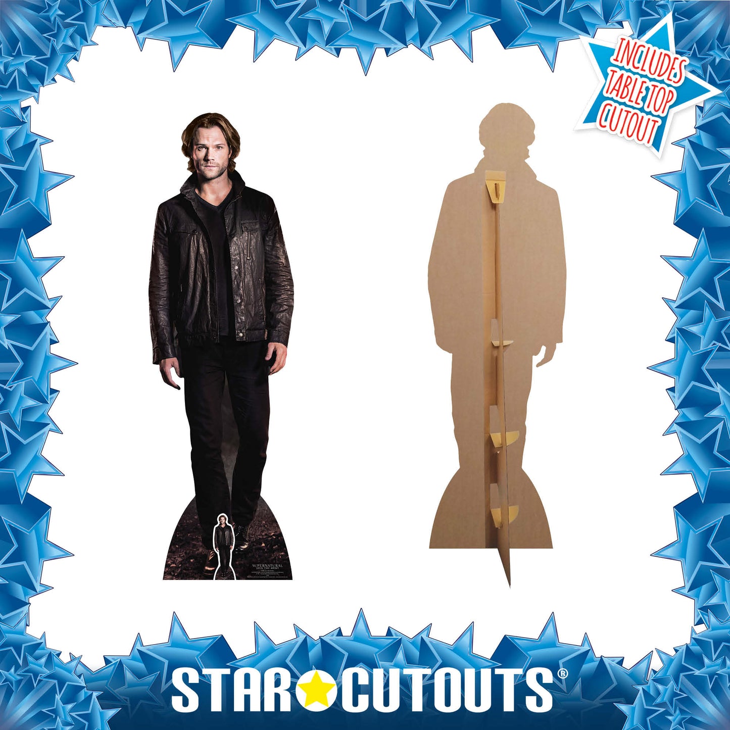 Sam Winchester Jared Padalecki Supernatural Cardboard Cutout Lifesize - mycardboardcutout