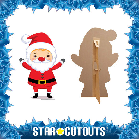 Cute Santa Claus Father Christmas Cardboard Cutout - mycardboardcutout