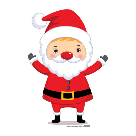 Cute Santa Claus Father Christmas Cardboard Cutout - mycardboardcutout