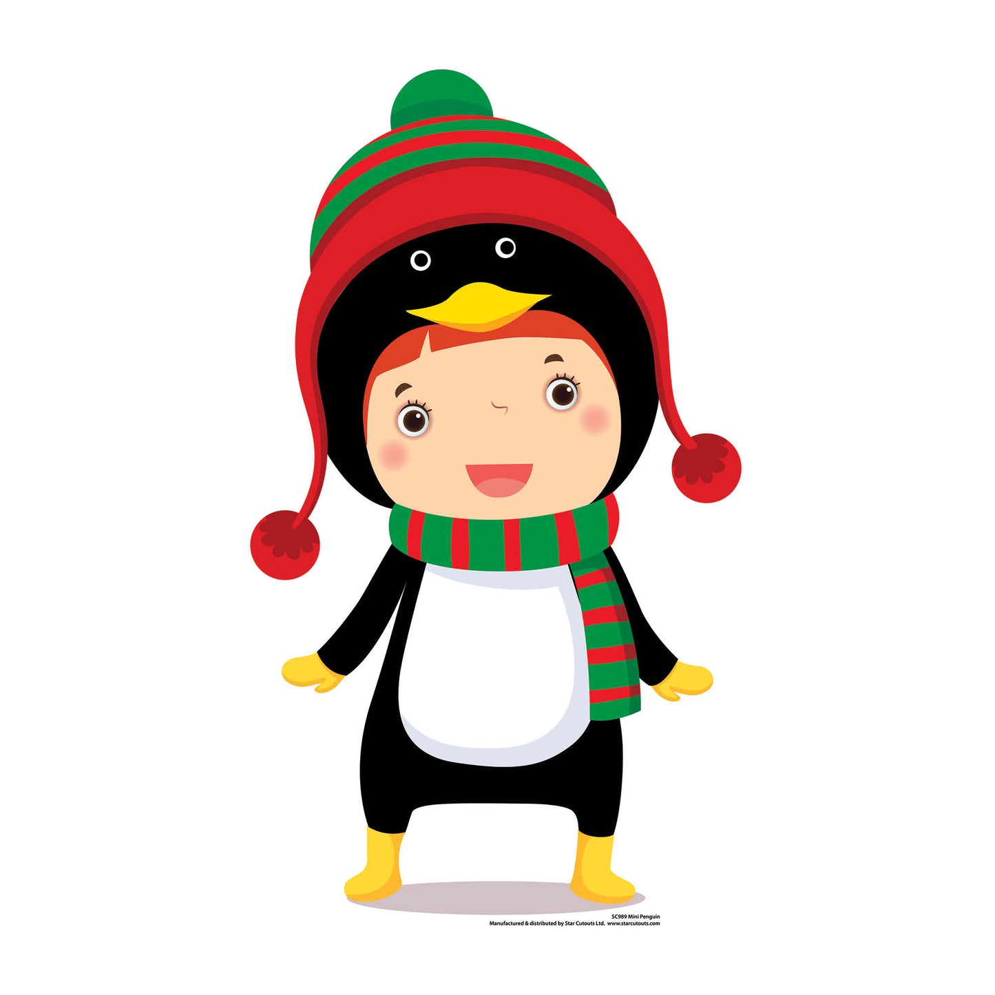 Cute Christmas Penguin Cardboard Cutout - mycardboardcutout