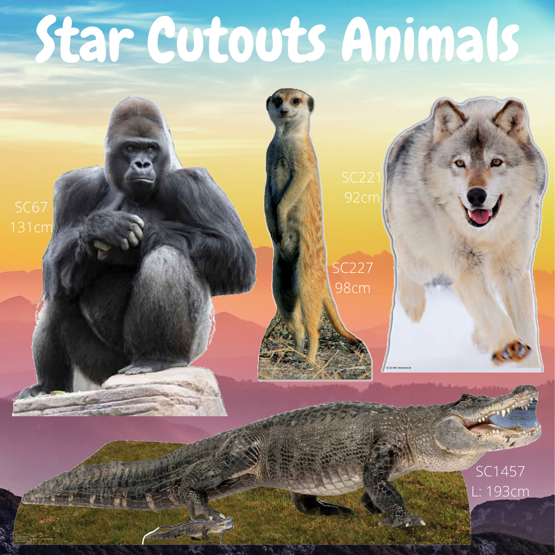 Bear Jungle Safari Theme Animal Cardboard Cutout - mycardboardcutout