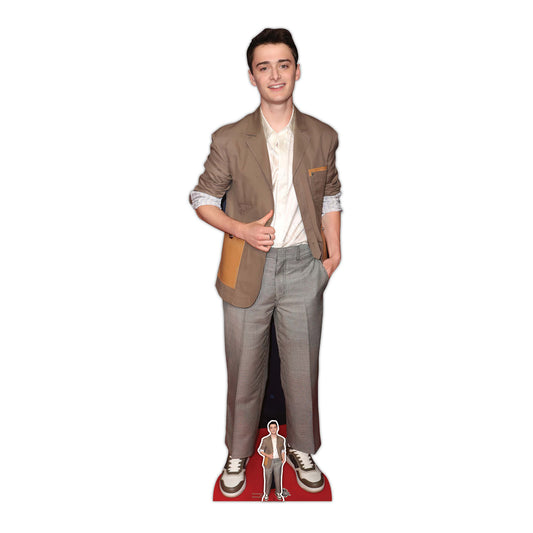 Noah Schnapp Brown Suit Cardboard Cutout Lifesize Actor Stranger Things - mycardboardcutout
