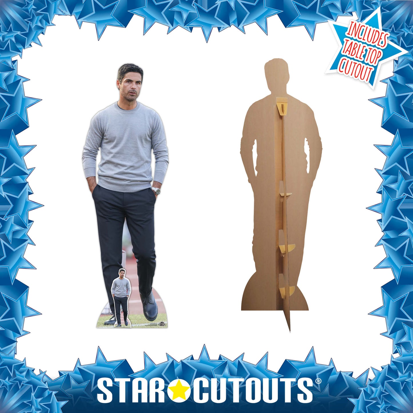 Mikel Arteta Football Manager Cardboard Cutout - mycardboardcutout