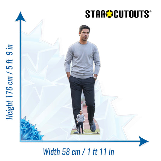 Mikel Arteta Football Manager Cardboard Cutout - mycardboardcutout