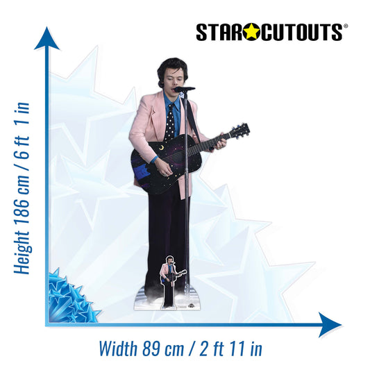Harry Styles Pink Jacket Cardboard Cutout - mycardboardcutout