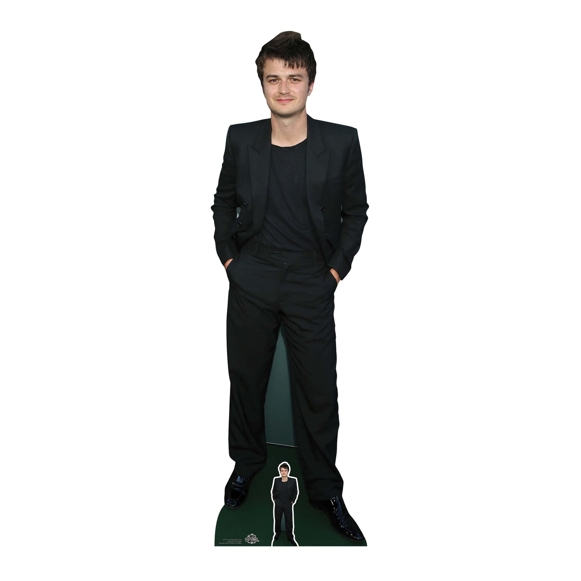 Joe Keery Black Suit Cardboard Cutout Stranger Things Actor - mycardboardcutout