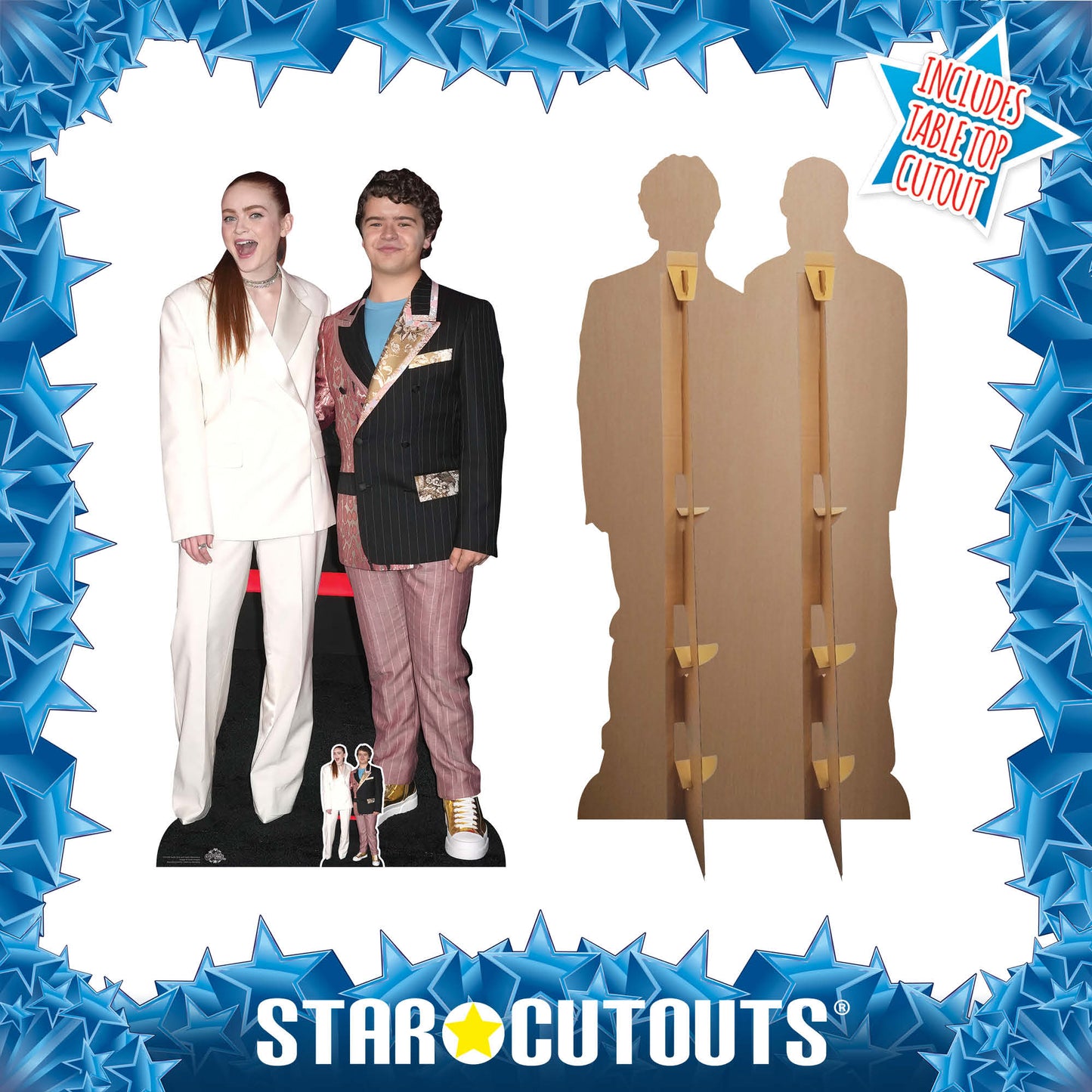 Sadie Sink and Gaten Matarazzo Cardboard Cutout Lifesize - mycardboardcutout