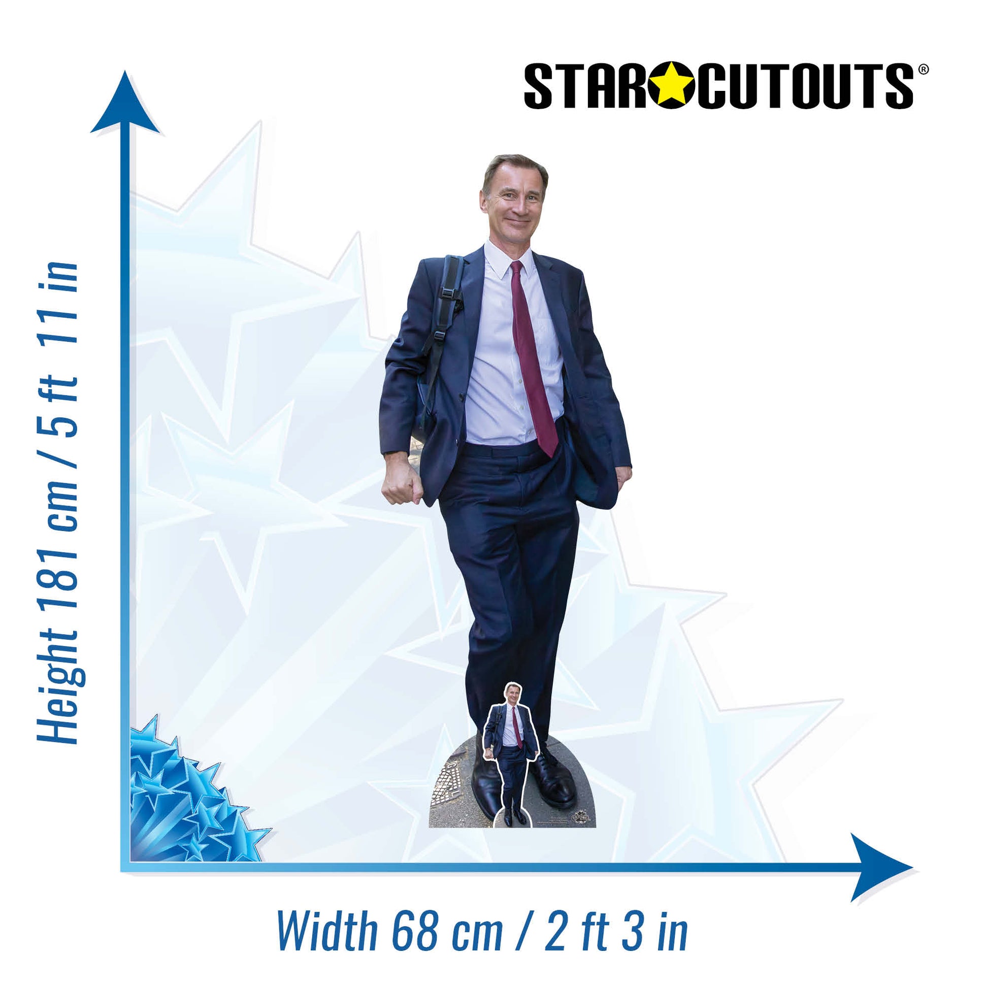 Jeremy Hunt Cardboard Cutout Life Size with Mini Cutout - mycardboardcutout