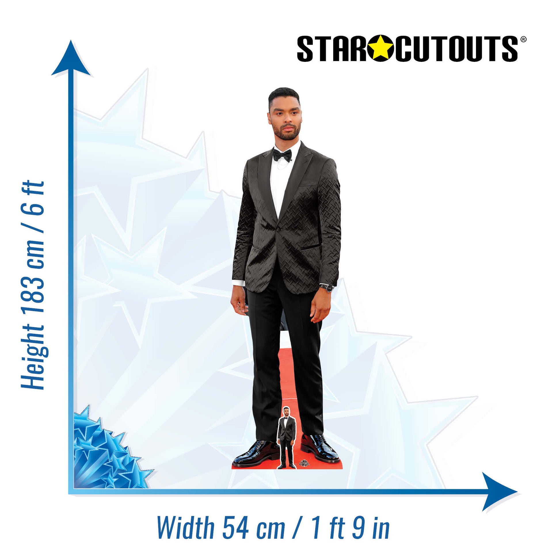 Rege Jean Page Cardboard Cutout Life Size with Mini Cutout - mycardboardcutout