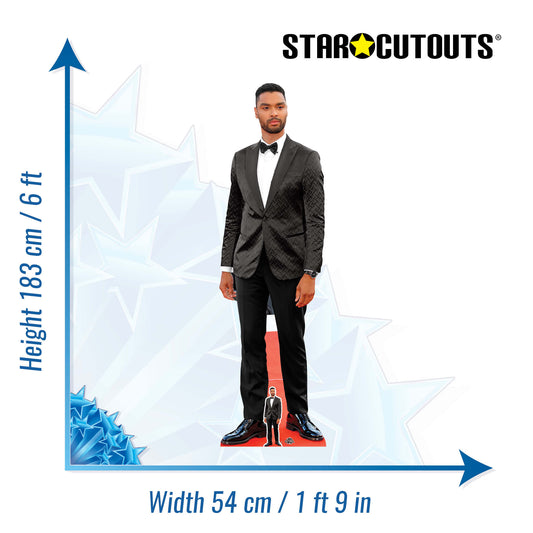 Rege Jean Page Cardboard Cutout Life Size with Mini Cutout - mycardboardcutout