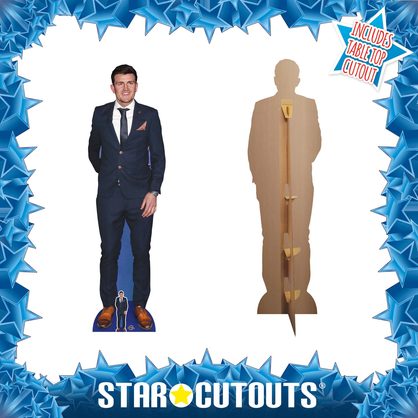 Harry Maguire Lifesize Cardboard Cutout With Mini Cardboard Cutout - mycardboardcutout