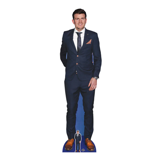 Harry Maguire Lifesize Cardboard Cutout With Mini Cardboard Cutout - mycardboardcutout