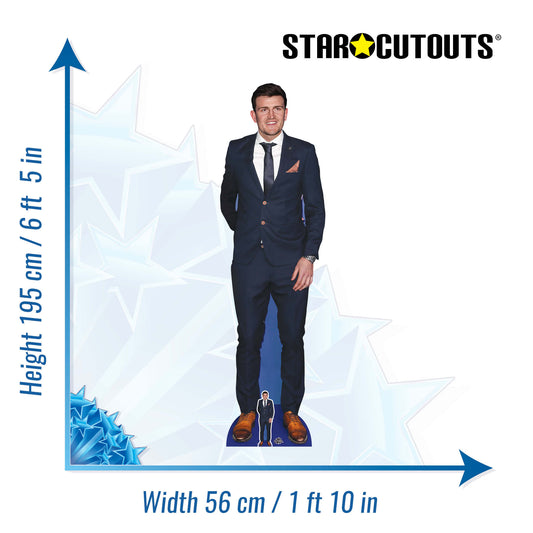 Harry Maguire Lifesize Cardboard Cutout With Mini Cardboard Cutout - mycardboardcutout