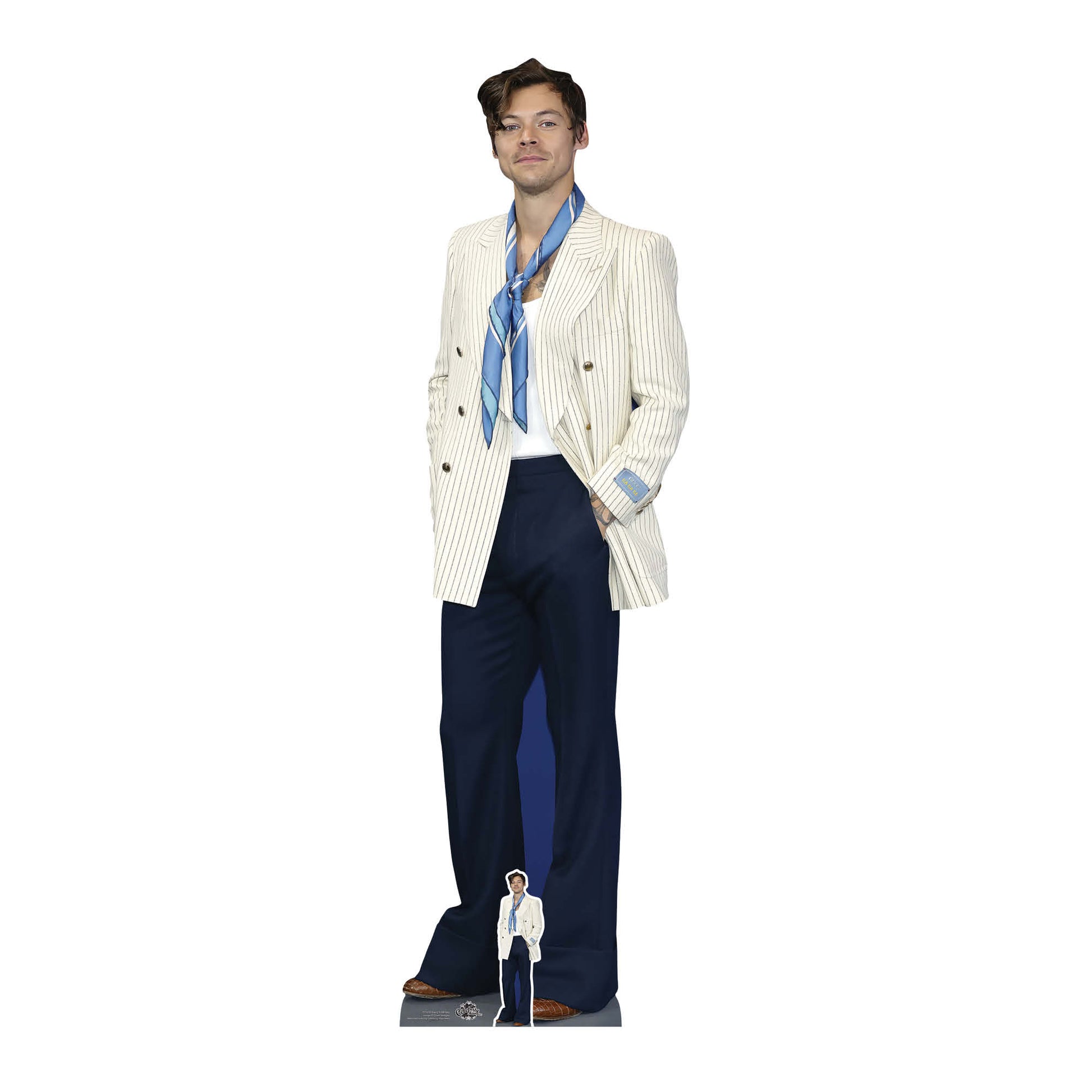 Harry Styles White Jacket Cardboard Cutout - mycardboardcutout