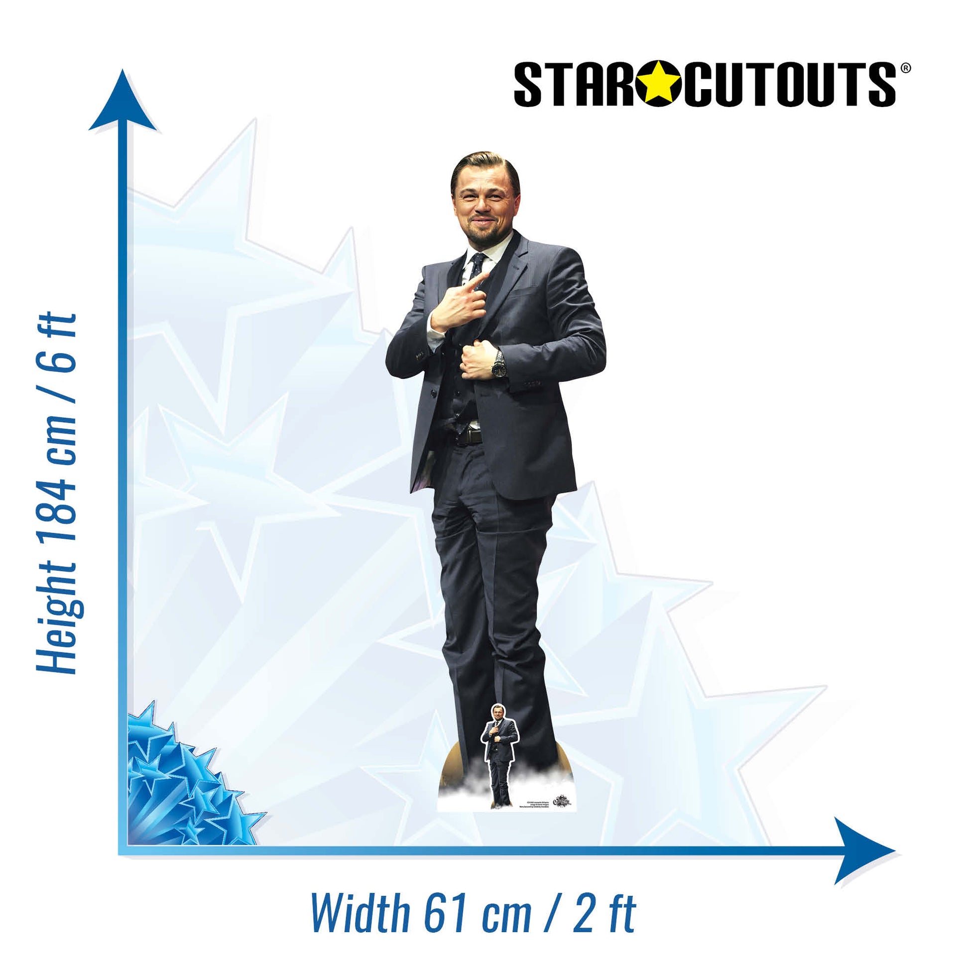 Leonardo DiCaprio Boss Cardboard Cutout - mycardboardcutout