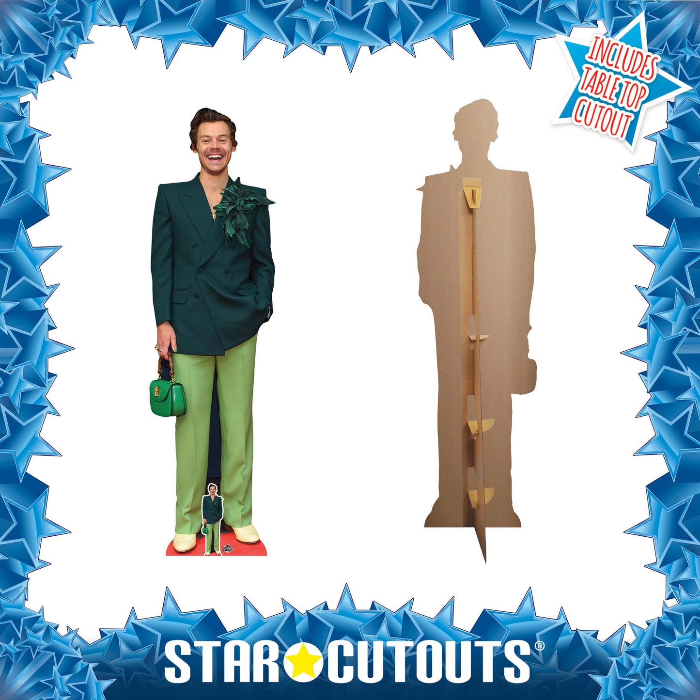 Harry Styles Green Cardboard Cutout - mycardboardcutout
