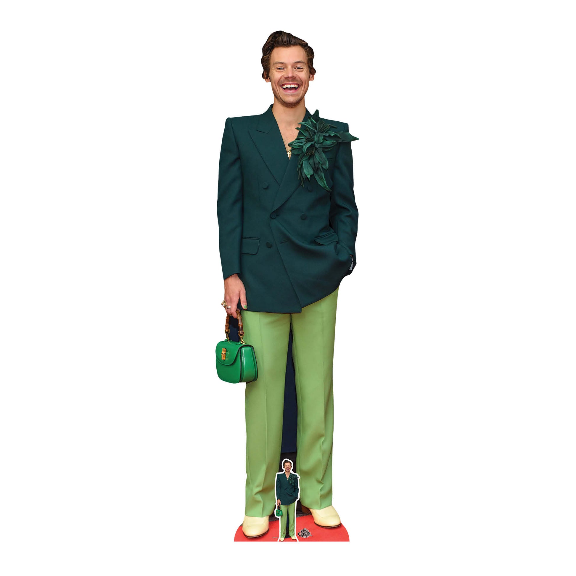 Harry Styles Green Cardboard Cutout - mycardboardcutout