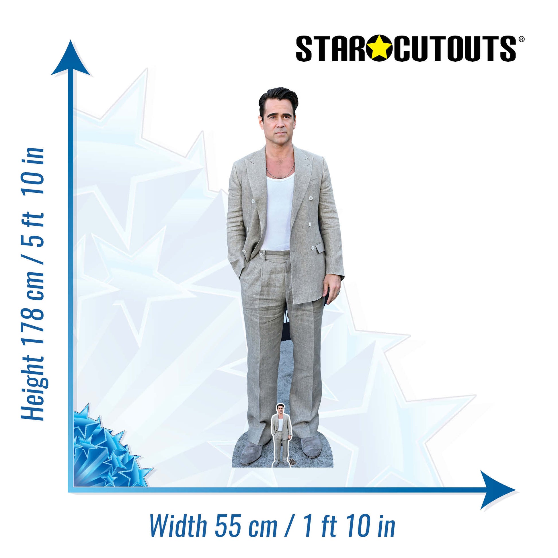 Colin Farrell Cardboard Cutout - mycardboardcutout