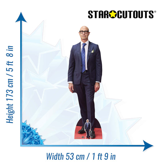 Stanley Tucci Blue Suit Cardboard Cutout - mycardboardcutout